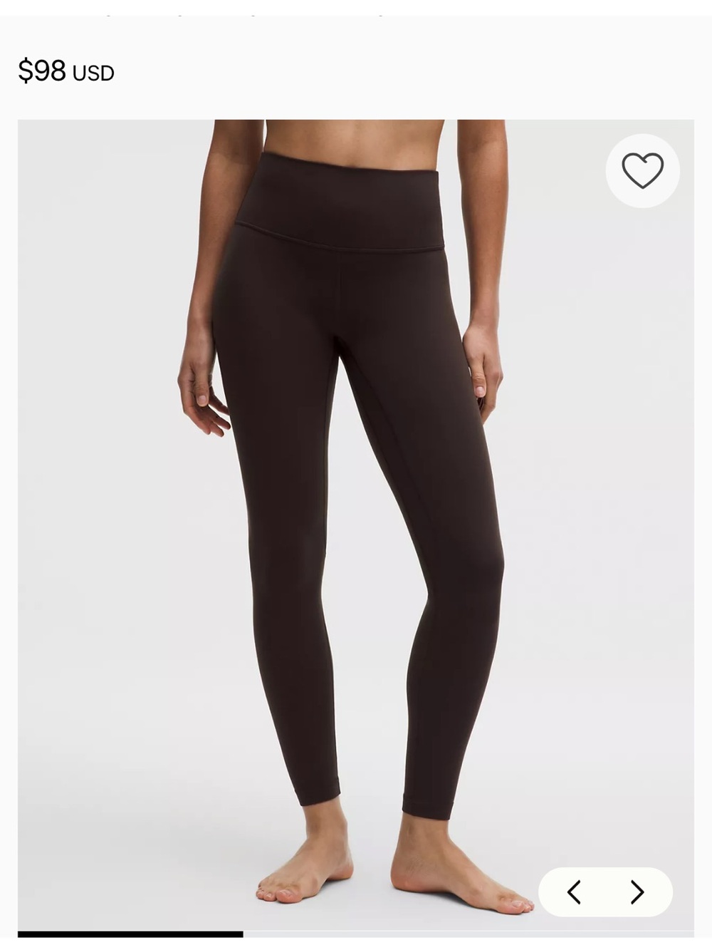 lululemon athletica High-Waist Dark Brown Leggings